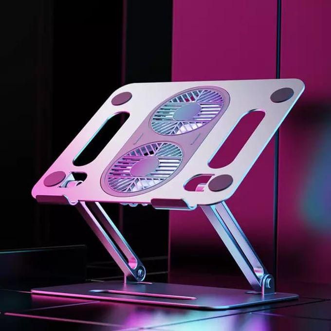 Laptop Stand Portable Foldable Computer USB Two Cooling Fans
