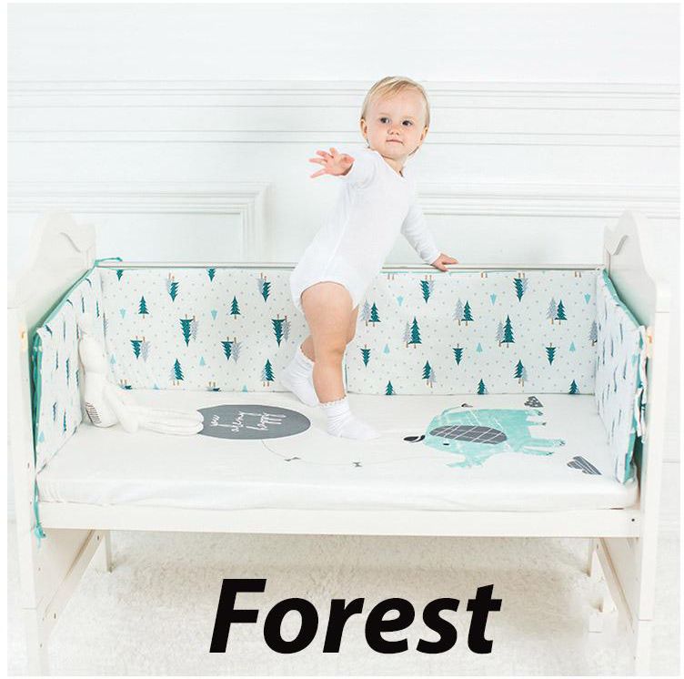 Gdeal Baby Crib Bumper Infant Protector Pad Nursery Bedding (4 Designs)