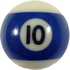 No. 10 Billiard Pool Table Standard Replacement Ball 2 ¼” - 57.2 mm