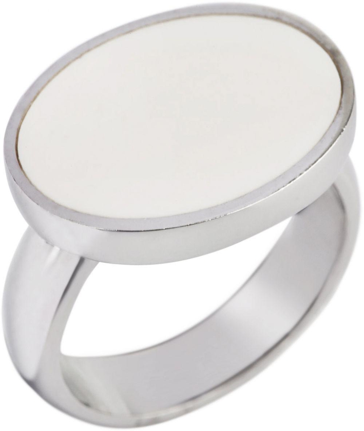 Malaki Silver ring with White stone for Men - Size 7 US, RSW7