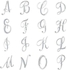 Rhinestone English Letters Alphabet A-Z Brooch Pin