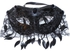 Black Lace Tassel Mask