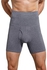 ZAYZ Men's Cotton High Waist Tummy Control Shorts Slimming Belly Girdle Boxer Underwear Wear Invisible Shapewear for Daily, Weddings, Working, Dating (Color : Gray, Size : XX-Large)