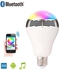 Bluetooth Music Audio Speaker LED RGB Color Light Bulb Lamps for Android iPhone E27