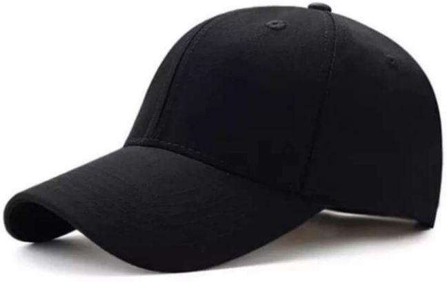 Baseball Cap For Sun Protection And Sport Activities , Black Color