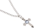 Generic Anime Cross Diamond Pendent Chain Necklace Fan F