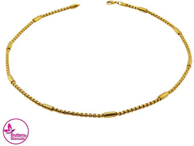 Butterfly Shenoute Platinum-plated Chain For Men And Women, Length 45 And 60 Cm - Golden Color