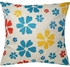 Set Of 4 Cotton Cushion Cover Linen Geometry Flower 18x18inch