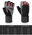 Breathable Half Finger Tear-resistant Cycling Fitness Gloves Red & Black, XL Size 22.00 x 1.00 x 12.00cm