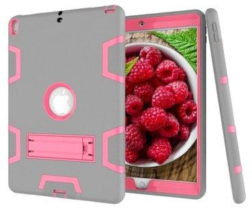 Hybrid Armor Case Cover For iPad Pro 10.5-Inch Grey/Pink