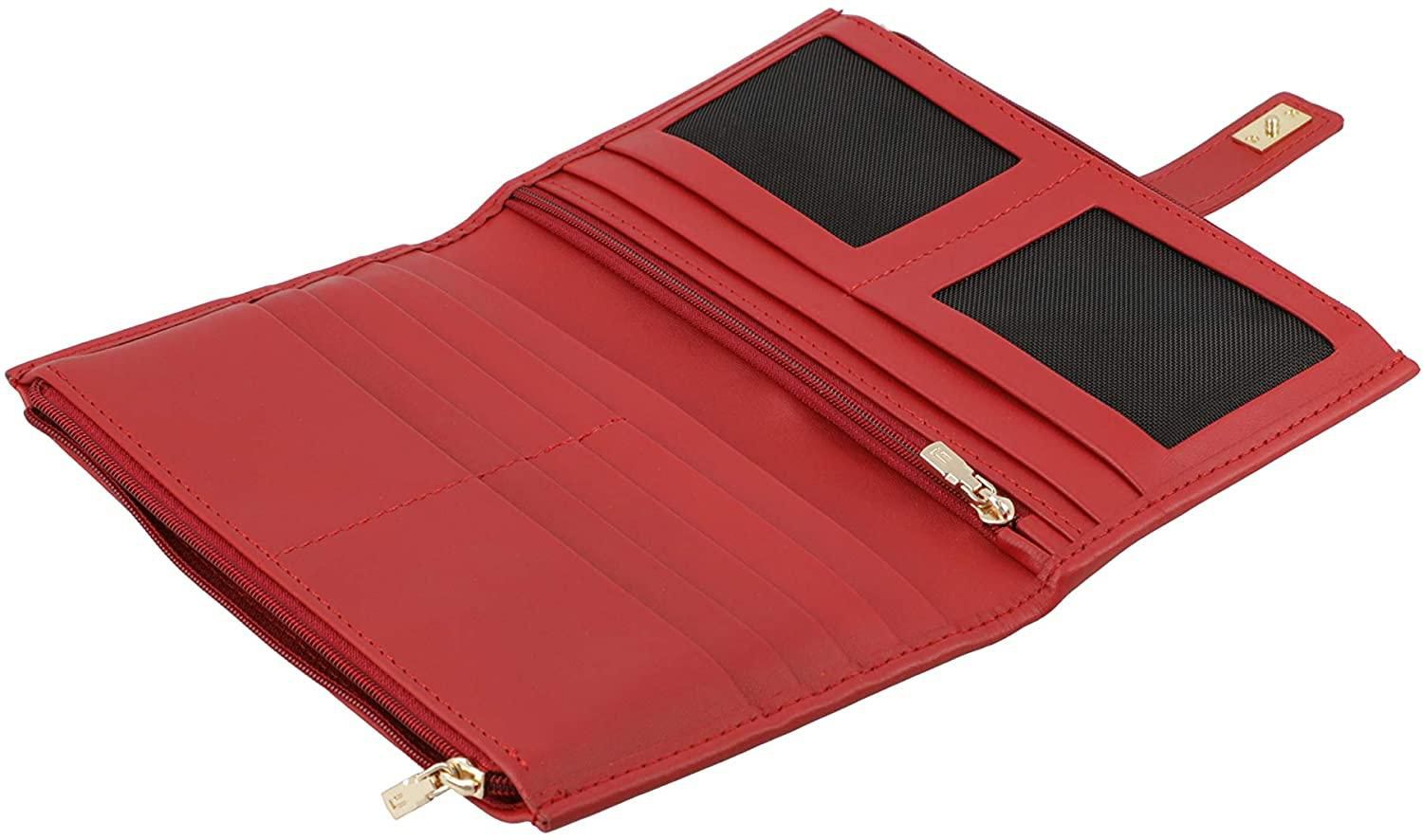 Jafferjees - Genuine Leather Wallet The Cosmos - Red Gold- Babystore.ae