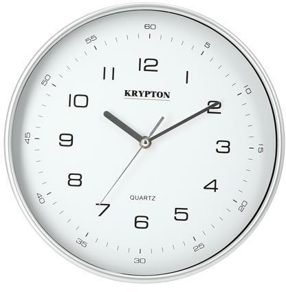 Krypton Round Wall Clock White KNWC6122