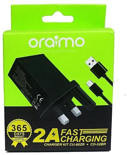 Oraimo Fast Charging Android 2A Charger Smart Phones LG Samsung Tecno Infinix