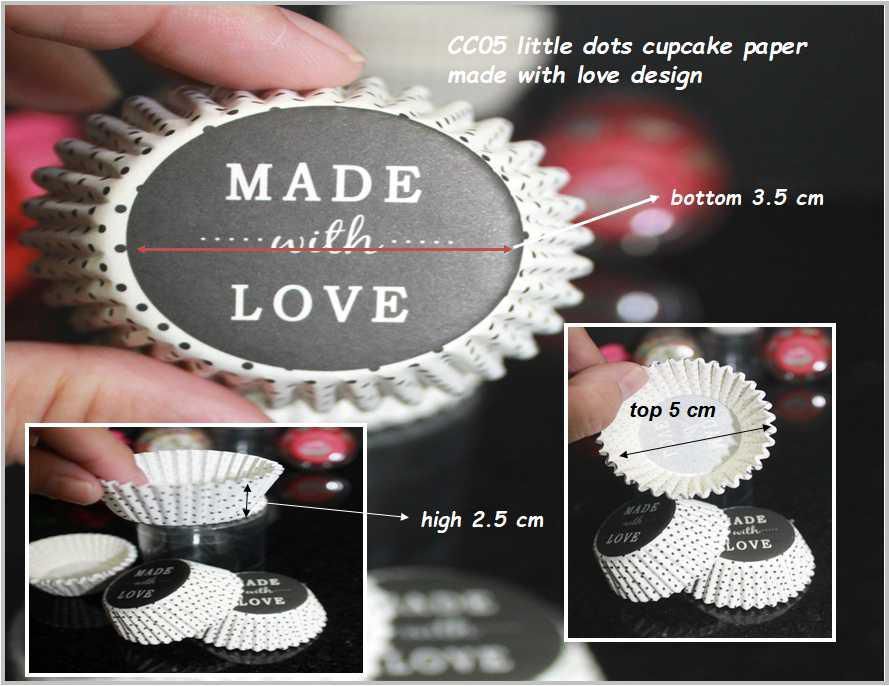 E8market 100pcs Disposable Cupcake Paper Liners With Little Dots Design For Party/Wedding/Decoration.Ship Within 6 Hours.