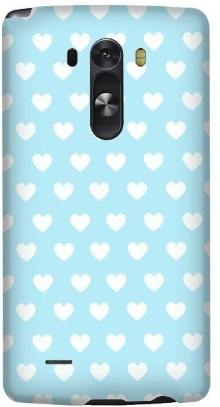 Stylizedd LG G3 Premium Slim Snap case cover Matte Finish - Baby Blue Hearts