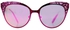 Sunglasses Fashion Lenses ة (مراية) وFrame مزخرف Color (Purple فاتح)