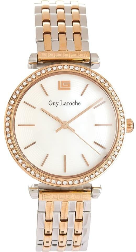 Guy Laroche Watch For Ladies, Stainless Steel Band And Swiss Parts Movement, 32 Mm