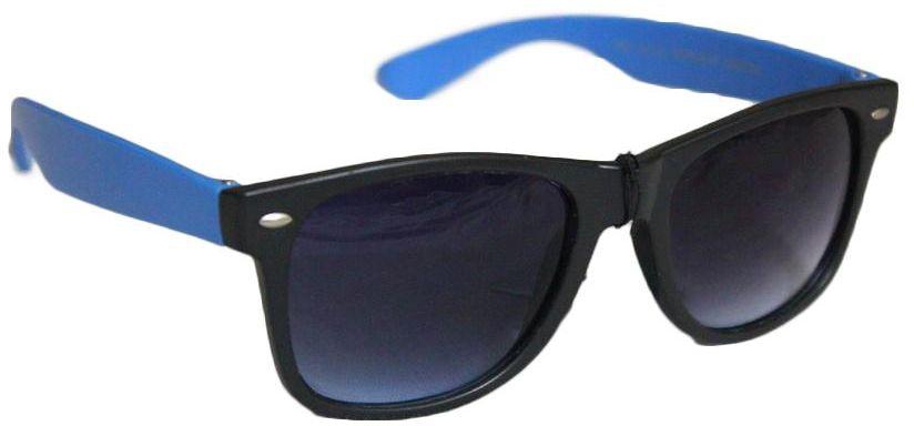 Egoiste Champ Wayfarer Blue and Black Unisex Sunglasses