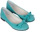 حذاء فلات للنساء من كيو CU-T46-16، اخضر، 37 EU