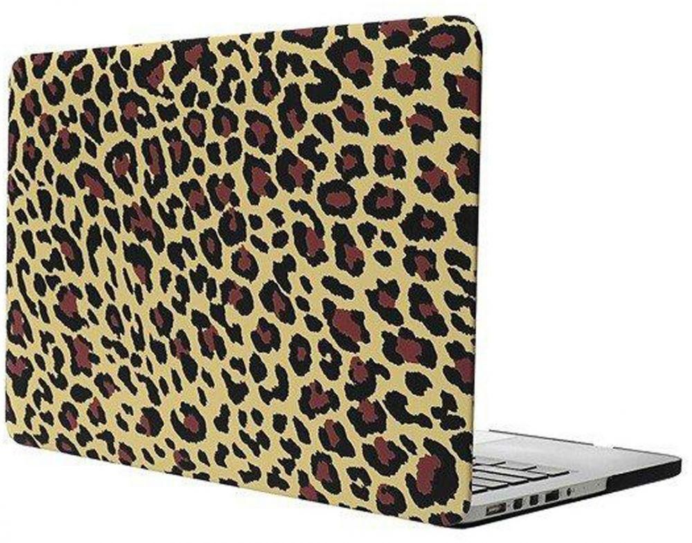 Smart Rubberized Laptop Hard Shell Case Cover For MacBook Air 13" 13.3 Inch - Leopard Pattern