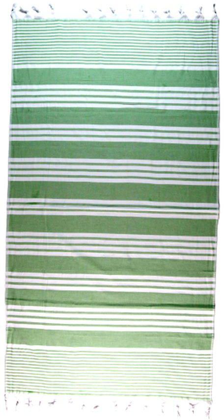 Signoola Beach Towel 100% Cotton,Green Hammam Towel, 90 X 170 Cm