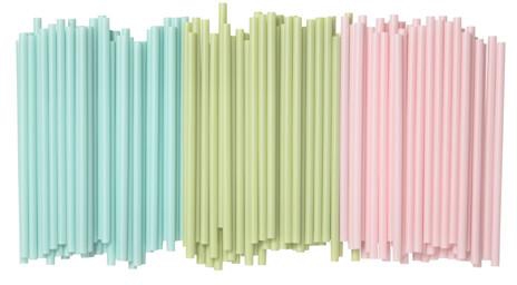SÖTVATTENDrinking straw, light pink light green, light blue