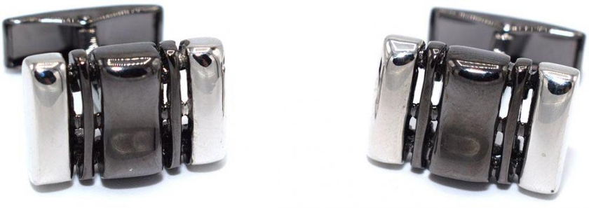 Rectangle  Silver  Cuff links stainless steel for Men C533