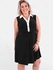 Plus Size Sleeveless Colorblock Belted Knee Length Dress - 1x | Us 14-16
