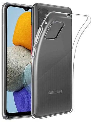جراب Galaxy M23 5G - غطاء جراب رفيع وناعم من السيليكون لهاتف Samsung Galaxy M23 5G (واضح)