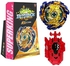 TheJD Beyblade Burst Super King Stater Set High Performance Battling Top with 2-Way Launcher, One Size
