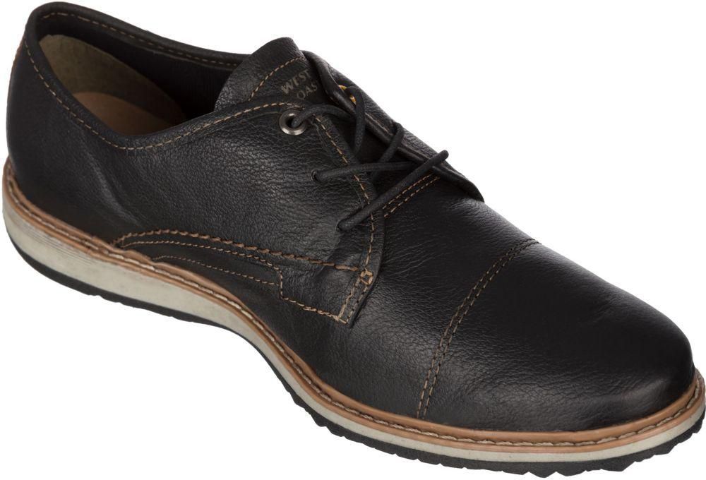 West Coast 119301144 Lace Up Shoes For Men-Black