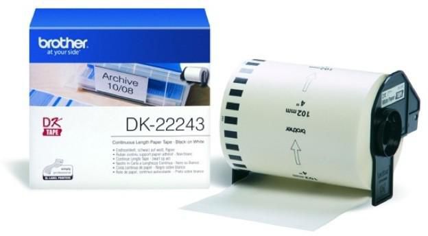 Brother DK-22243 Continuous Labels, 10.2 cm x 30.48 m