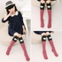 Fashion 6 Pairs Girls Over The Knee/Calf Thick Cotton Socks With Cartoon Face For All Seasons
