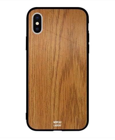 Protective Case Cover for Apple iPhone XS Max Brown Plywood Pattern