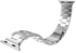For Apple Watch 38mm - Solid Three Link Stainless Steel Metal Band Loop For Apple iWatch 38mm Silver