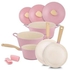 Neoflam Chef Manal Alalem Retro Cookware Set - 9 Pieces - Pink