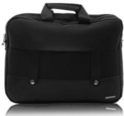 L'AVVENTO (BG733) Office Double Laptop Shoulder Bag - Up to 15.6" - Black