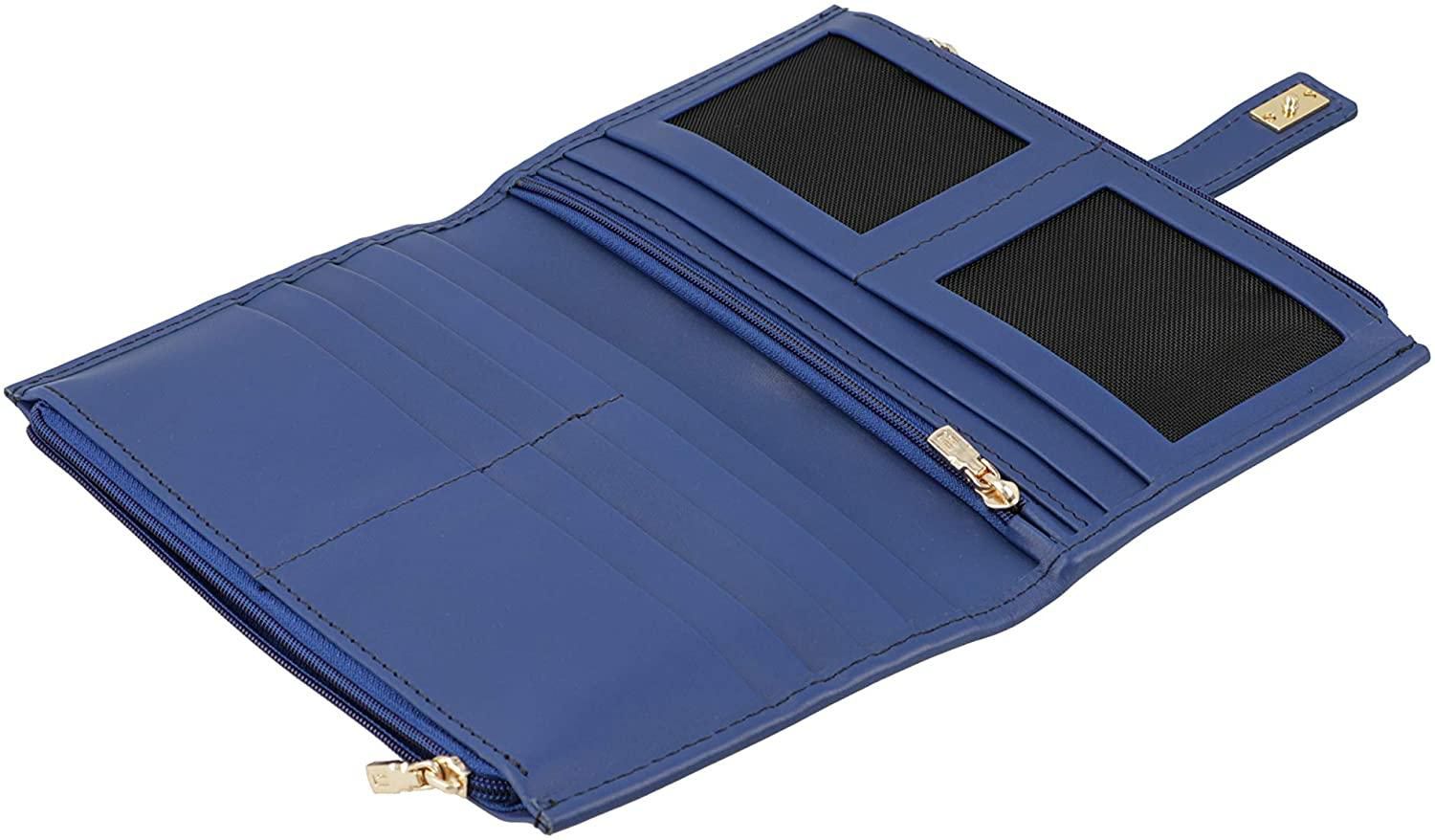 Jafferjees - Genuine Leather Wallet The Cosmos - Blue Gold- Babystore.ae