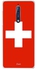 غطاء حماية واقٍ لهاتف نوكيا 8 بلون علم سويسرا