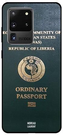 Skin Case Cover -for Samsung Galaxy S20 Ultra Liberia Passport بتصميم جواز سفر ليبيريا