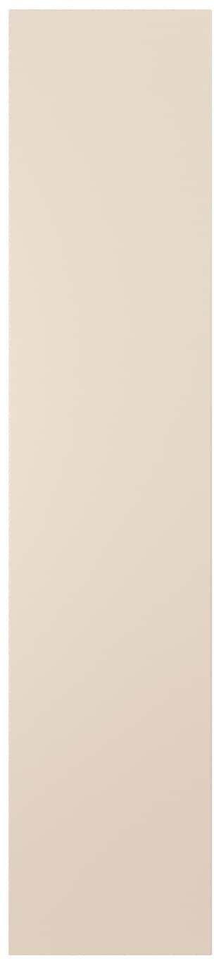 REINSVOLL Door with hinges - grey-beige 50x229 cm