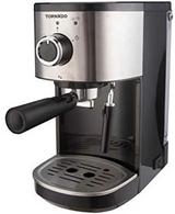 ماكينة تحضير قهوة اسبرسو باداة صنع رغوة الحليب موديل TCM-14512ES من تورنيدو، 15 بار - اسود وفضي