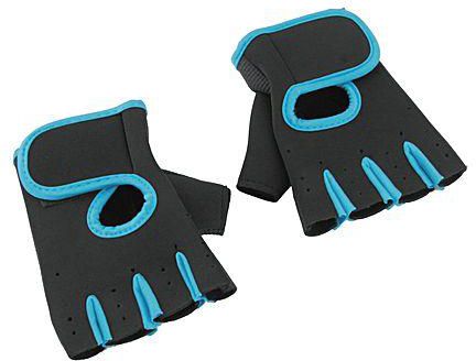 Generic Sport Fitness Cycling Gym Half Finger Weightlifting Gloves Exercise Training Blue XL