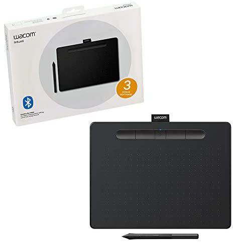 Wacom Intuos Wireless Graphics Drawing Tablet with 3 Bonus Software Included, 10.4" X 7.8", Black (CTL6100WLK0)