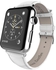 Ozone Crocodile Skin Leather Wristband Strap for Apple Watch 38mm - White