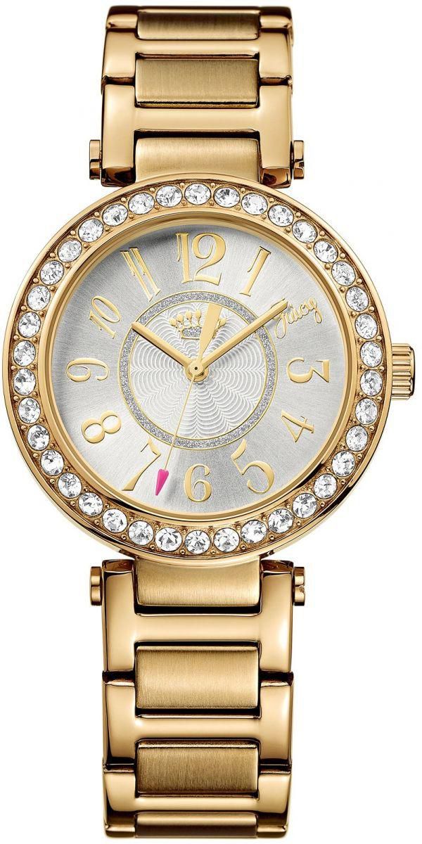 Juicy Couture Luxe Couture Women's Silver Dial Stainless Steel Band Watch - 1901151