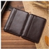 Sanwood Men's Business Faux Leather Money Clip Card Holder Slim Bifold Magic Wallet-Light Brown