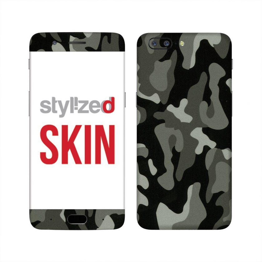 Stylizedd Premium Vinyl Skin Decal Body Wrap for OnePlus 5 - Camouflage Mini Urban Night