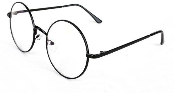 Vintage Round Full Metal Prince sunglasses Retro Clear Lens Nerd Frames Glasses