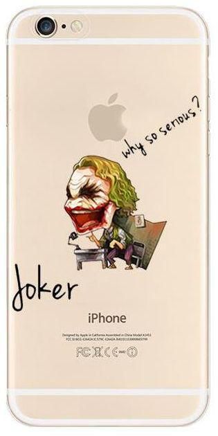 The Joker of Batman Why So Serious Hard Shell Case for iPhone 6/6S - Transparent